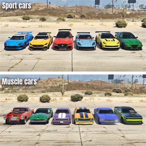 all muscle cars gta 5.